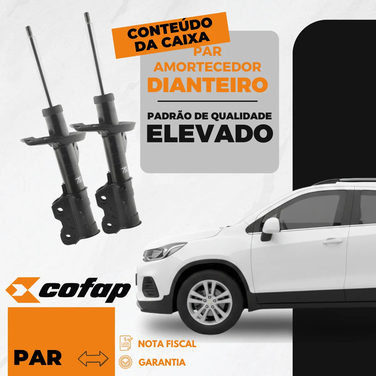 Par Amortecedor Dianteiro Tracker 1.4 2017 A 2020 Cofap