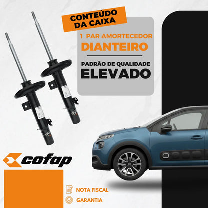 Par Amortecedor Dianteiro C3 2013 A 2021 Manual Cofap
