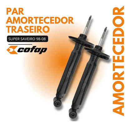 Par Amortecedor Traseiro Saveiro G2 G3 G4 1998 A 2008 Cofap