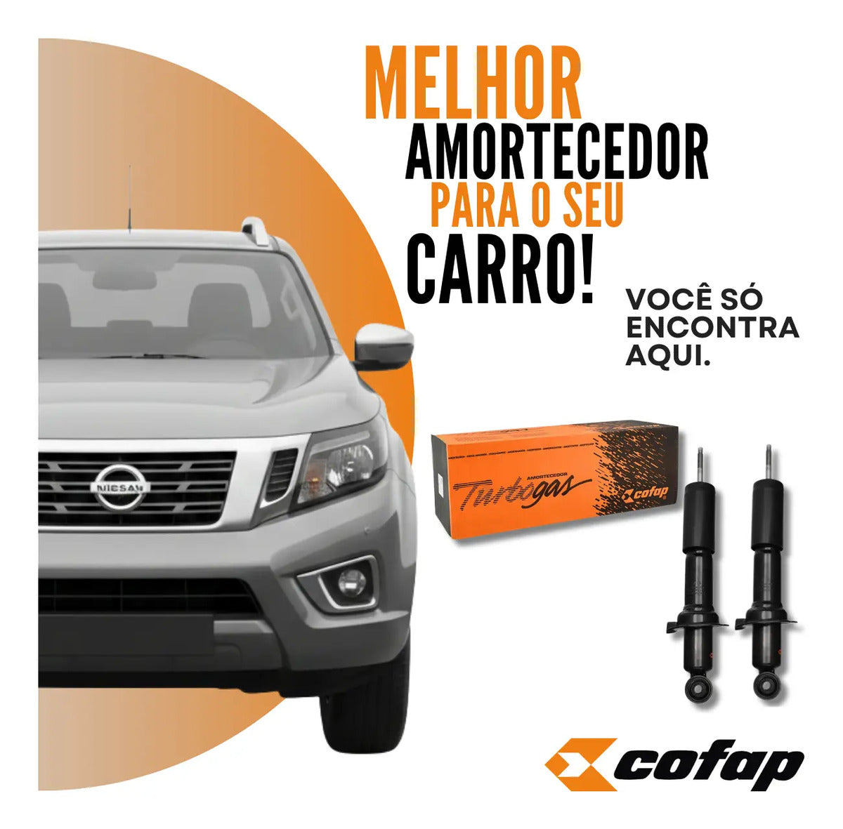 Par Amortecedor Dianteiro Frontier 2.3 2.5  Cofap Original