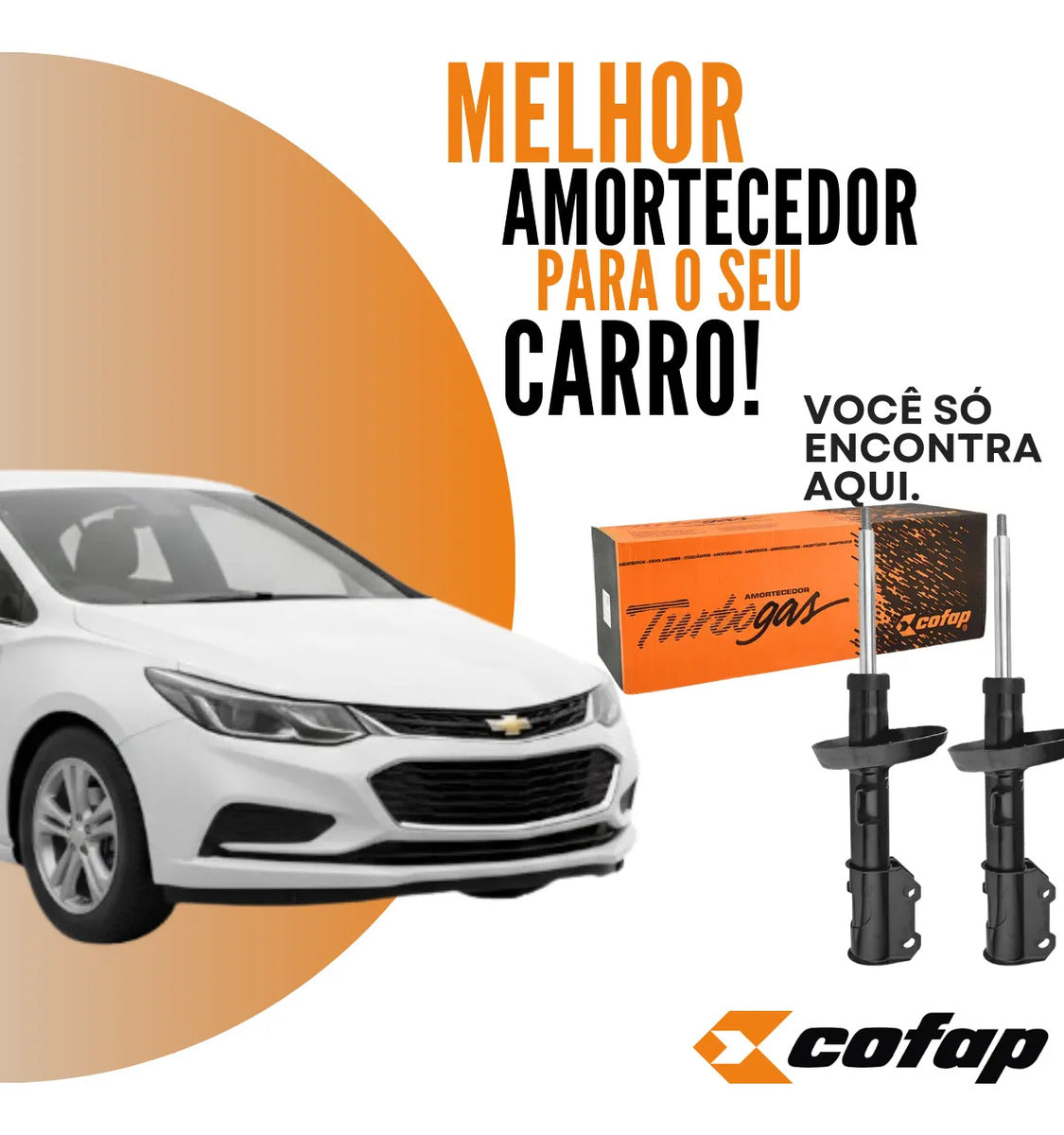 Par Amortecedor Dianteiro Cruze 2017 Em Diante - Cofap