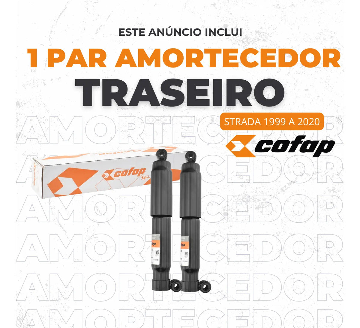 Par Amortecedor Traseiro Spa Strada 1999 A 2020 - Cofap