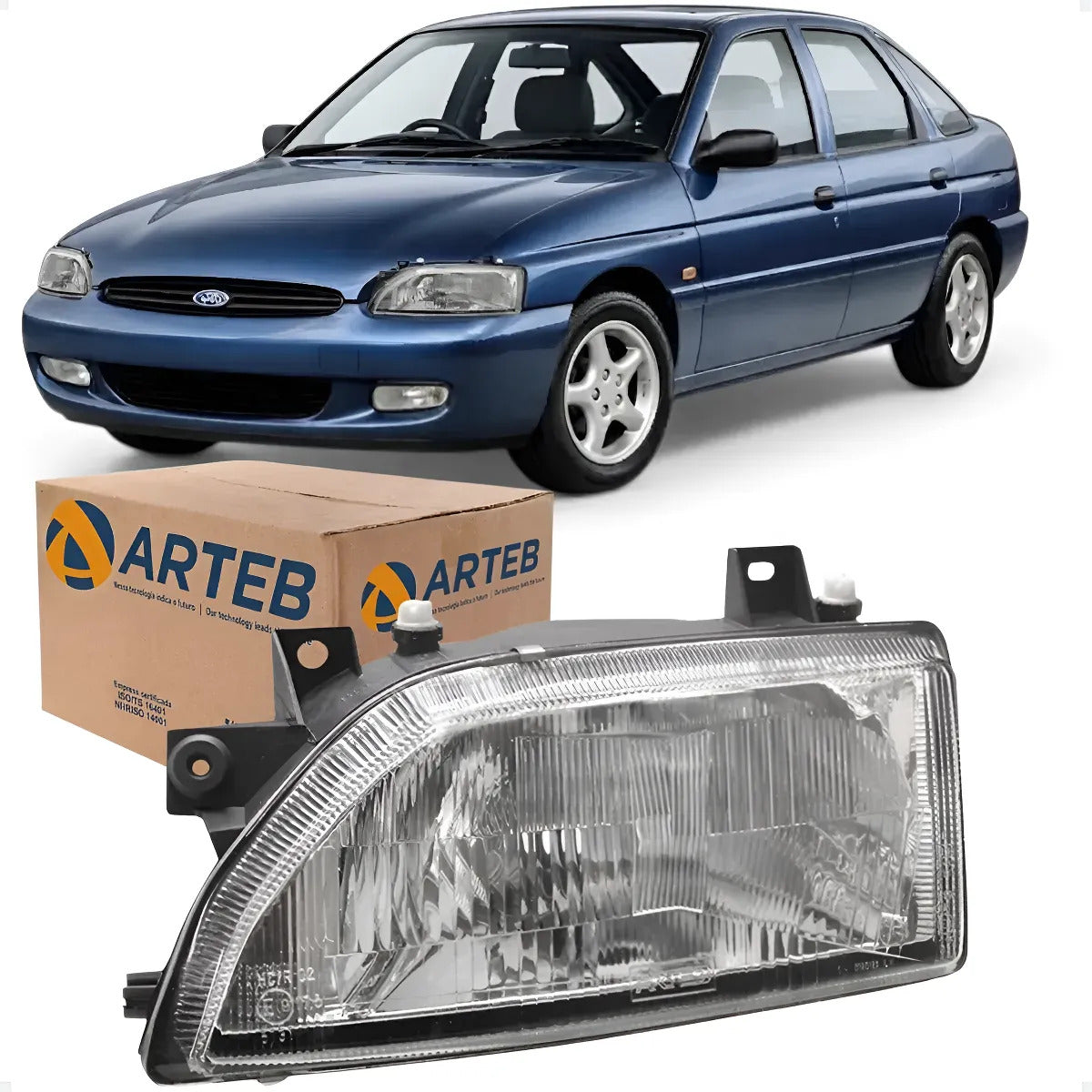 Farol Vidro Escort Verona 1993 1994 1995 1996 Arteb