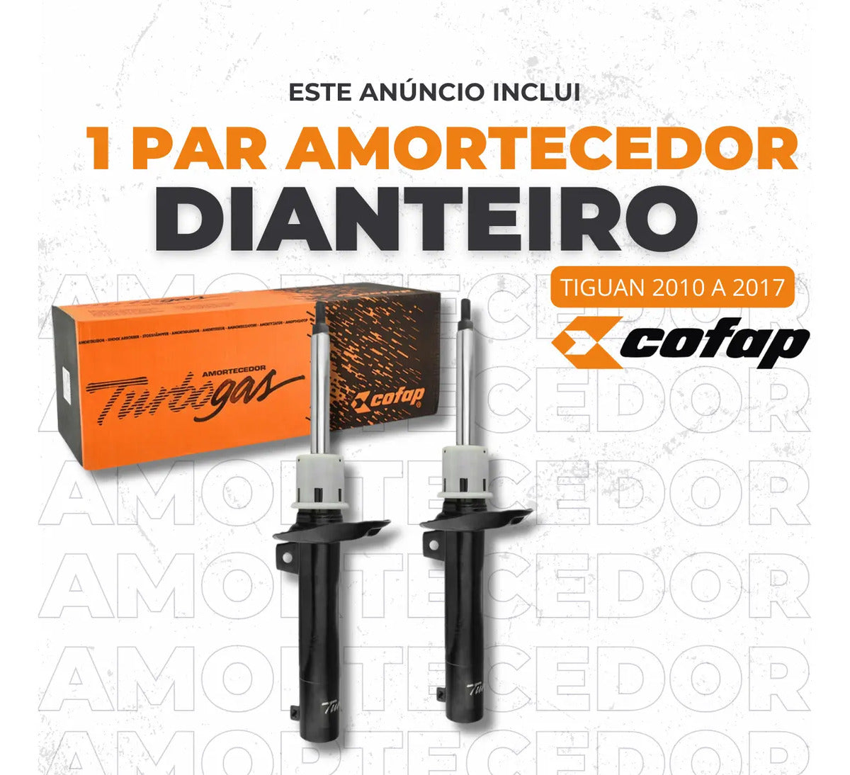 Par Amortecedor Dianteiro Tiguan 2012 Original Cofap Novo