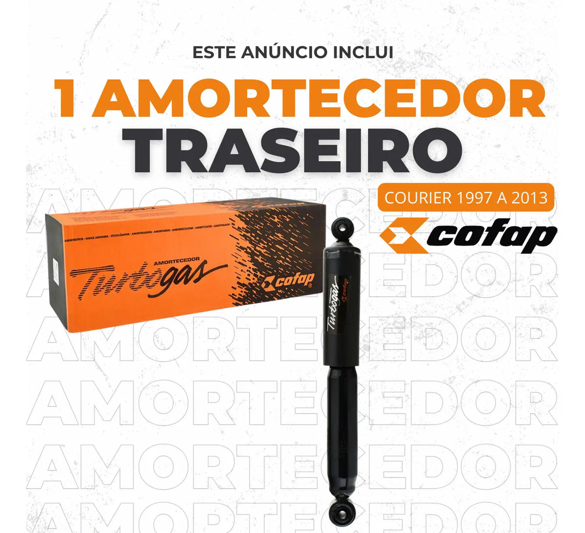Amortecedor Traseiro  Courier Cofap Original Gbl1078
