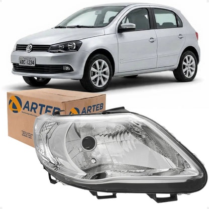 Farol Vw Gol G5 2009 2010 2011 2012 Foco Simples Arteb