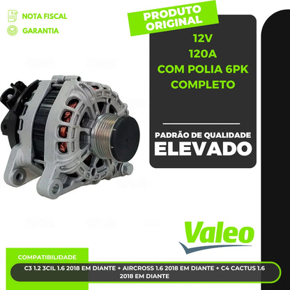 Alternador Peugeot 208 2008 1.6 Após 2018 C3 C4 Aircross