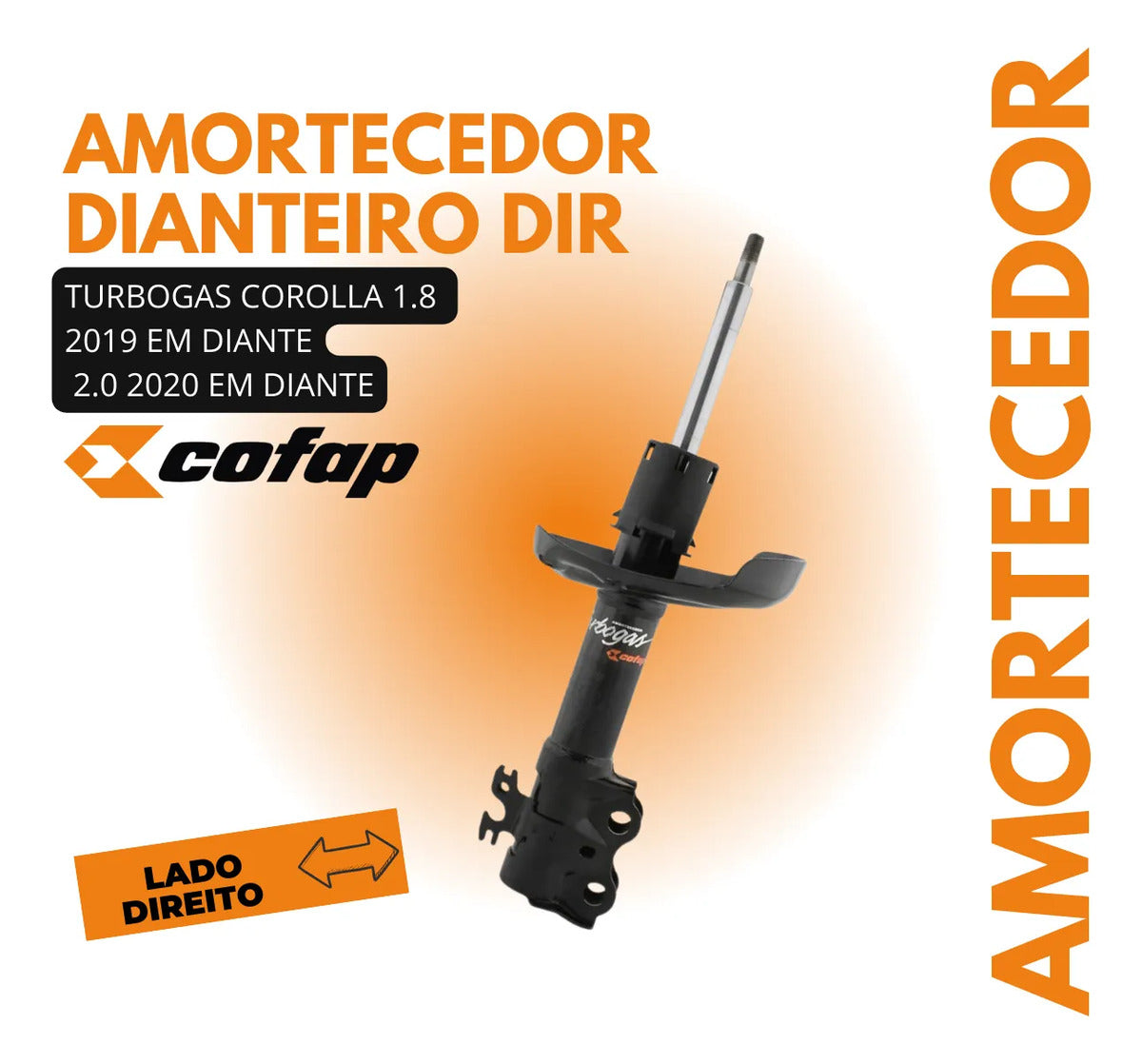 Amortecedor Dianteiro Direito - Cofap - Gp33412