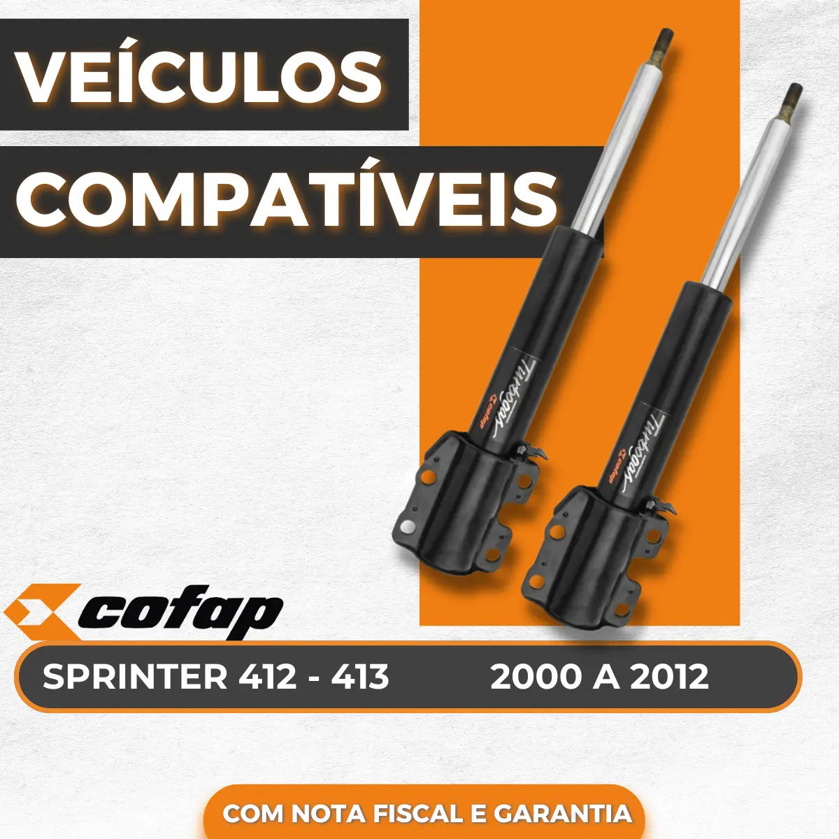 Par Amortecedor Dianteiro Sprinter 410 412 3 414 00/12 Cofap