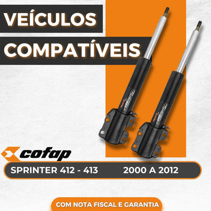 Par Amortecedor Dianteiro Sprinter 410 412 3 414 00/12 Cofap