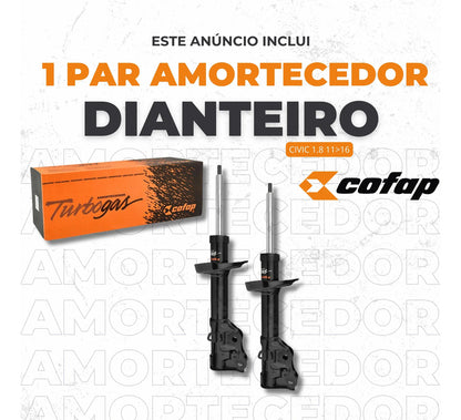 Par Amortecedor Dianteiro 1.8 Civic 2011 A 2016 Cofap