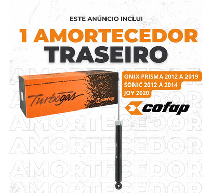 Amortecedor Traseiro Original Cofap Prisma 2015 Turbogás