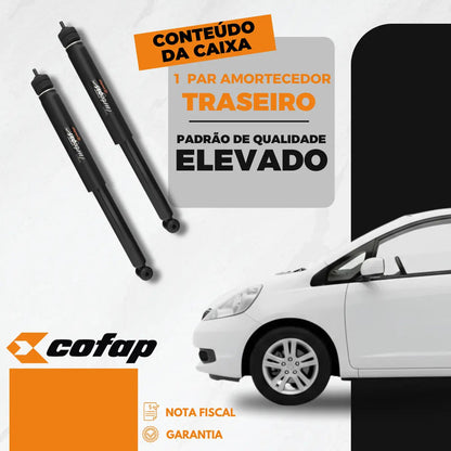 Par Amortecedor Traseiro Honda Fit 2003 A 2008 Cofap
