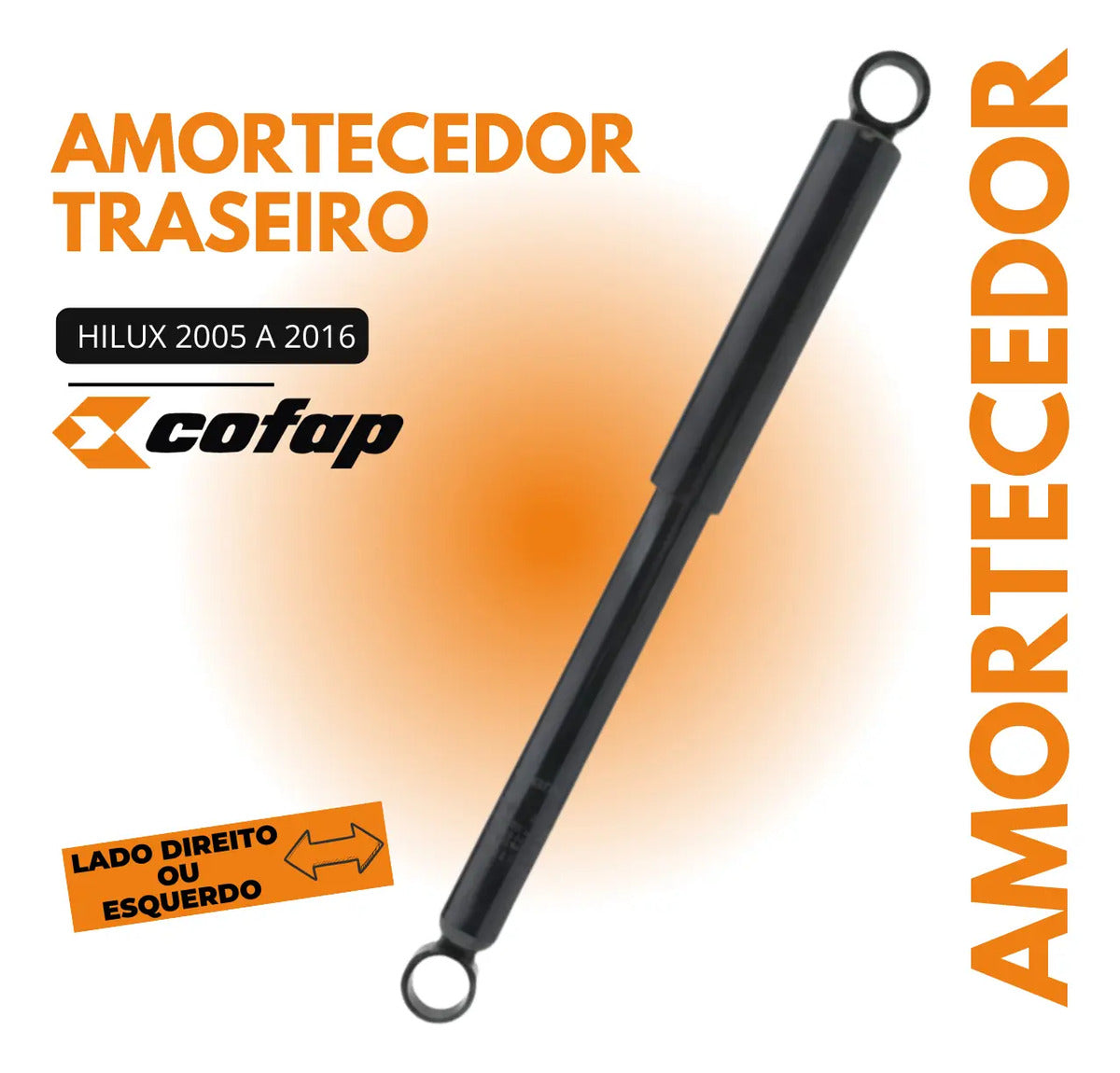 Amortecedor Traseiro Cofap Turbogás Toyota Hilux Picape