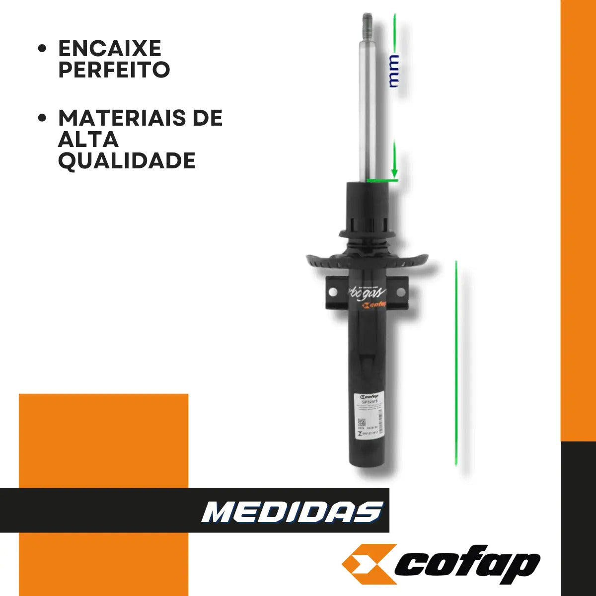 Par Amortecedor Dianteiro Spacefox 04 A 17 Cofap Original