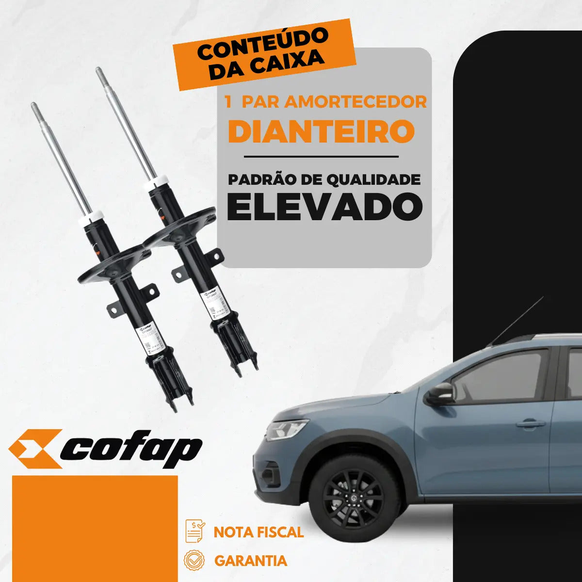 Par Amortecedor Dianteiro Oroch 2015/.. Cofap