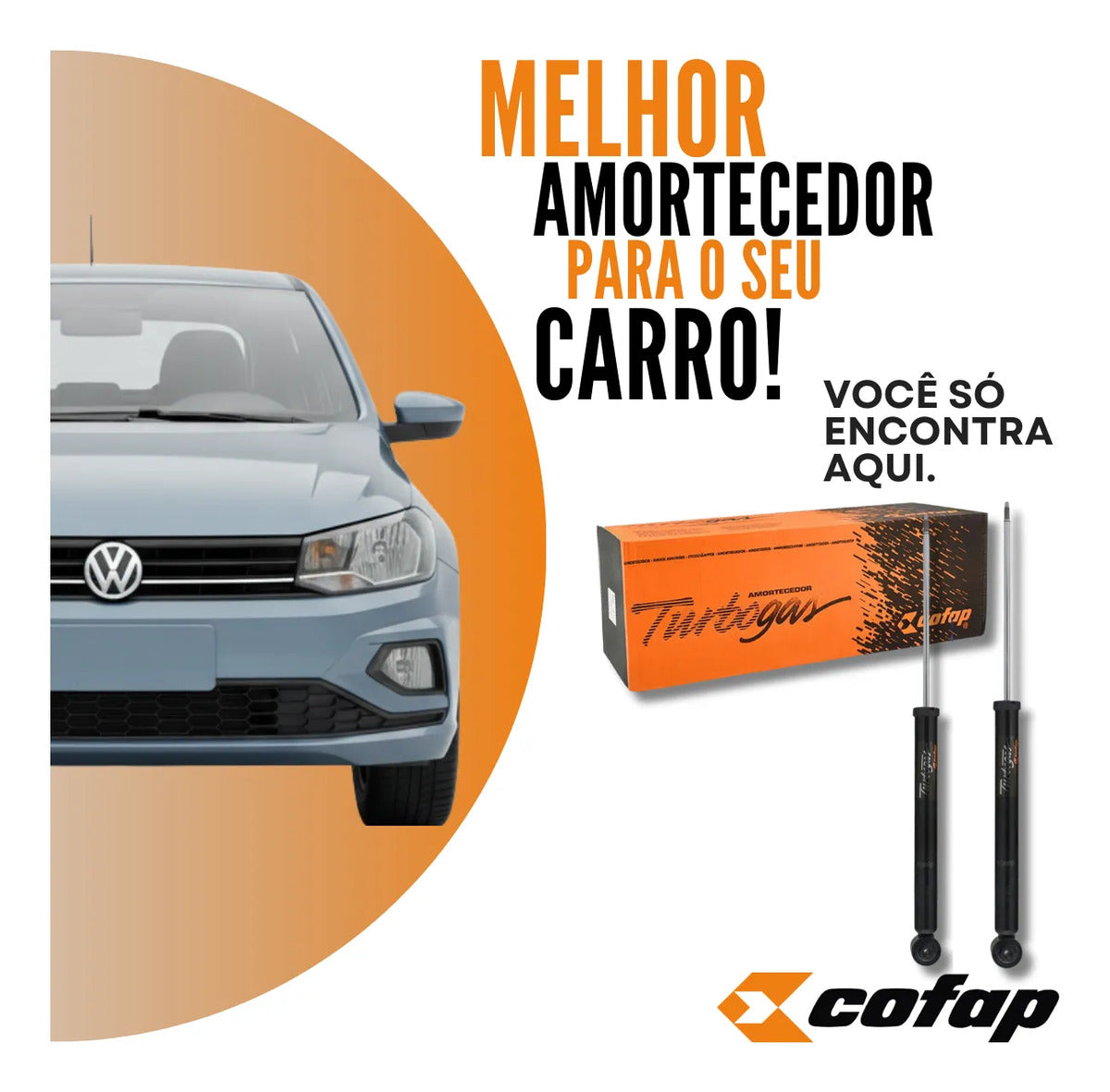 Par Amortecedor Traseiro Polo 1.0 Mpi Track Cofap