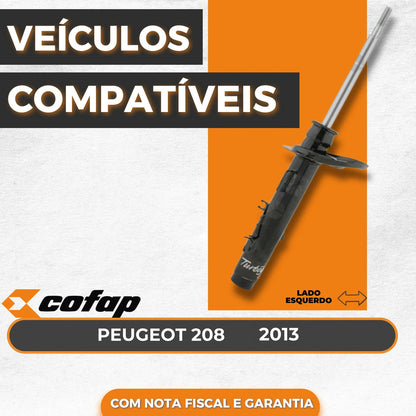 Amortecedor Dianteiro Esquerdo 208 2013 Aut. - Cofap Gp30383