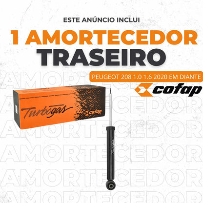 Amortecedor Traseiro Original Cofap 208 2020 Até 2024