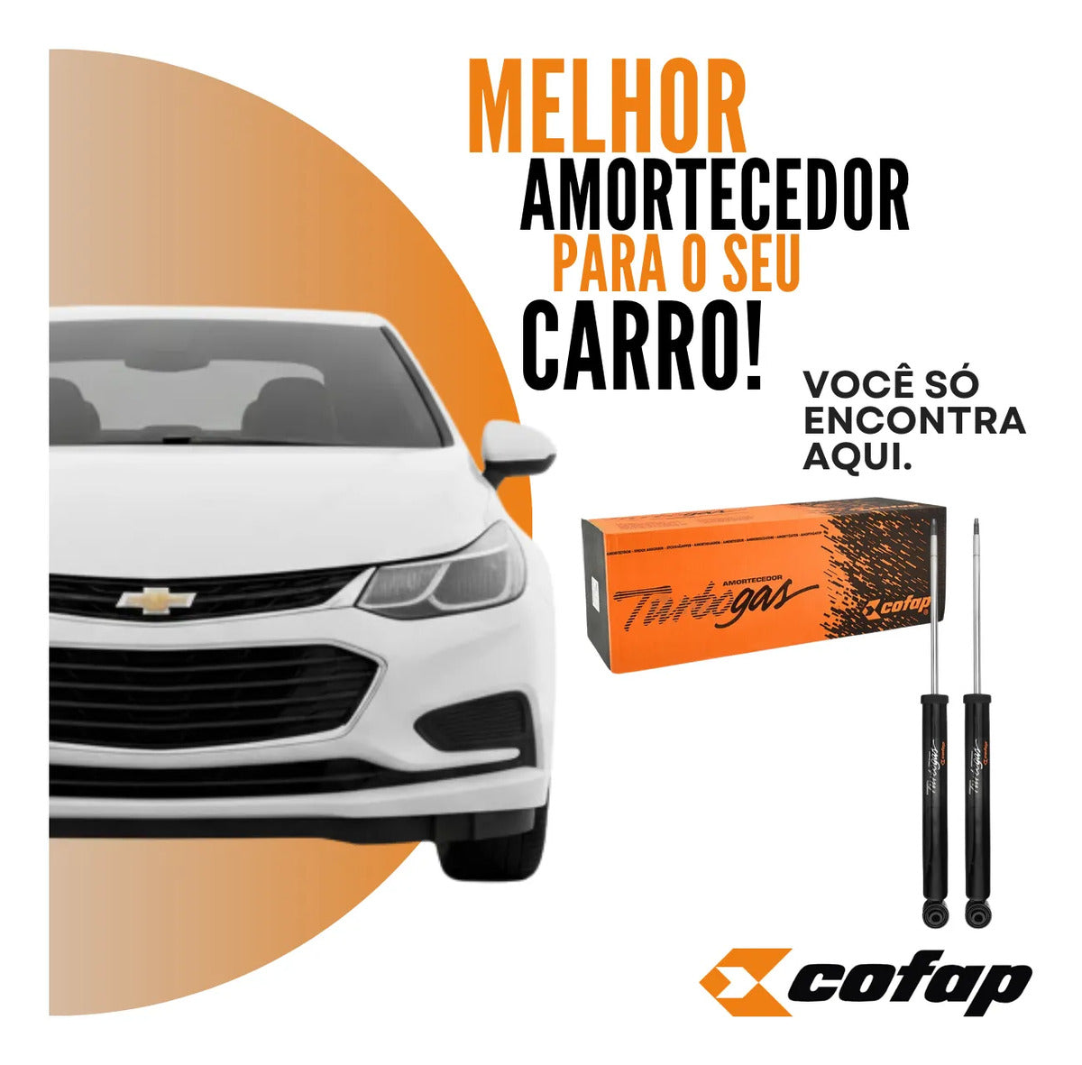 Par Amortecedor Traseiro Cofap Cruze 1.4 16v Turbo Sedan