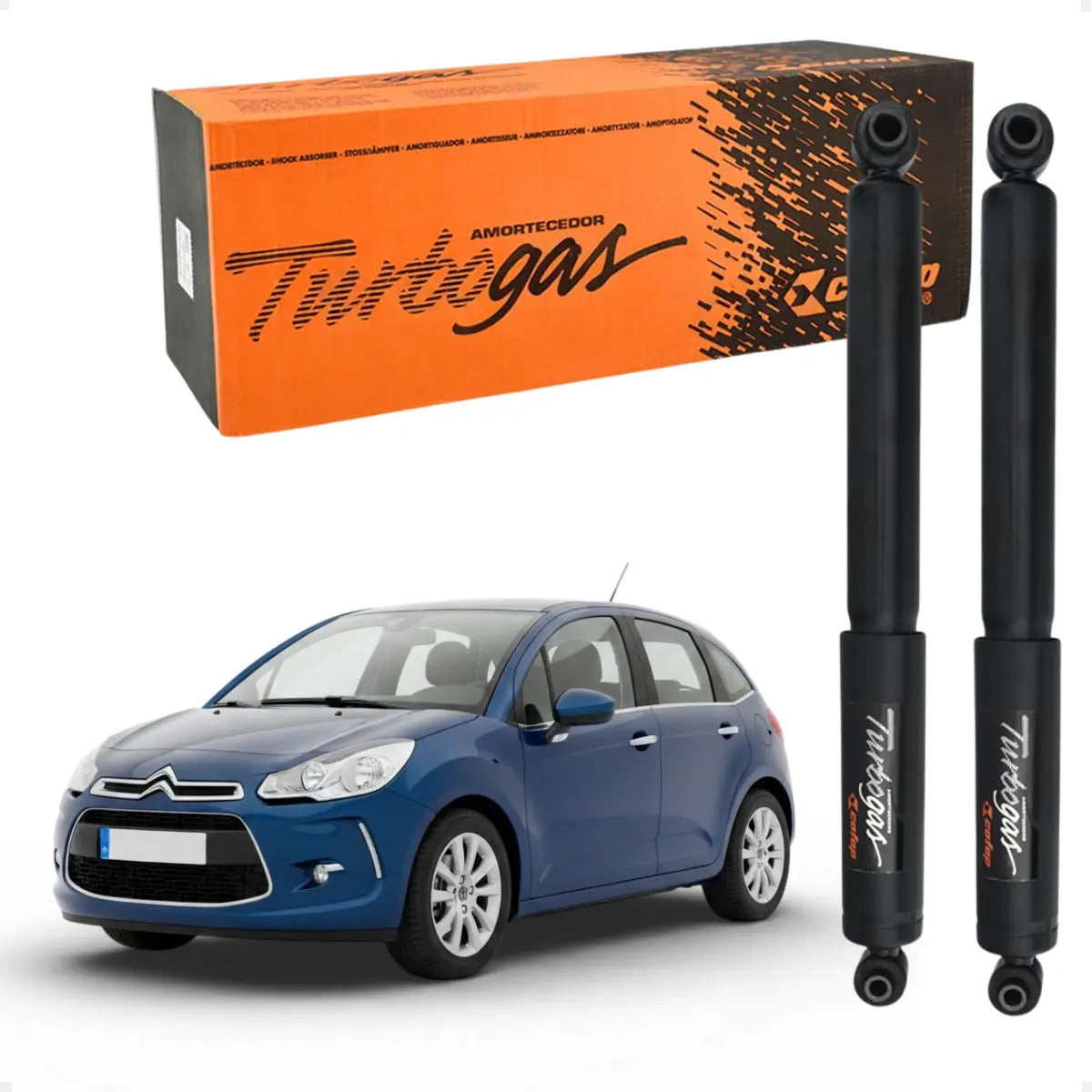 Par Amortecedor Traseiro Citroen C3 2003 A 2012 Origin Cofap