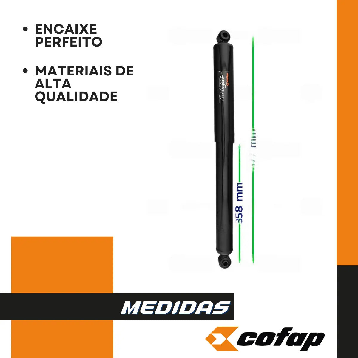 Par Amortecedor Traseiro Volkswagen Express Delivery Cofap