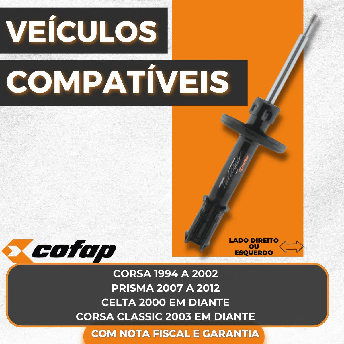 Amortecedor Dianteiro Turbogas Cofap Corsa Classic 2008
