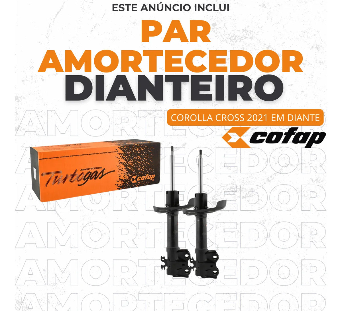 Par Amortecedor Dianteiro Corolla Cross 2021/cofap