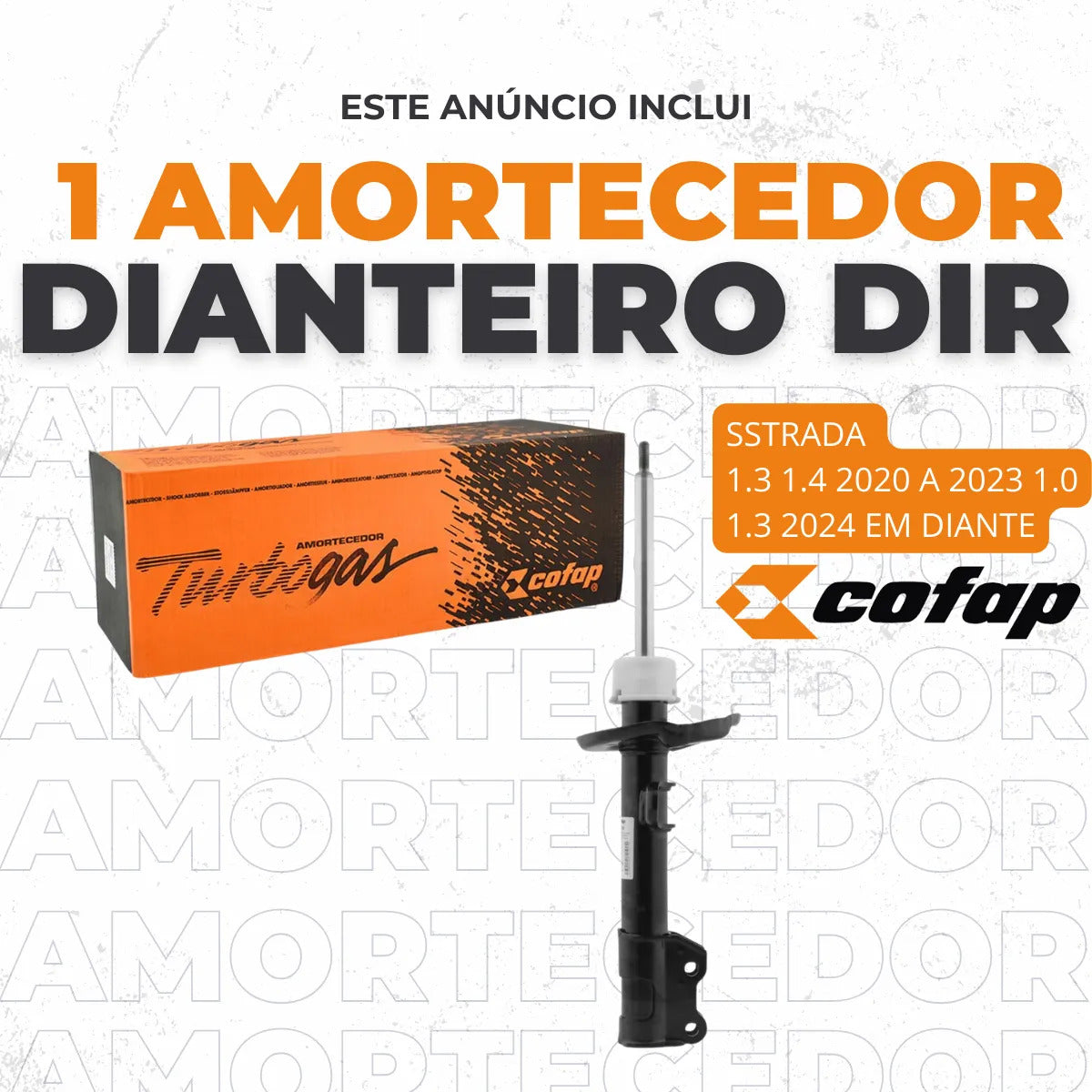 Amortecedor Strada 2016 A 2024 Cofap Gp33398