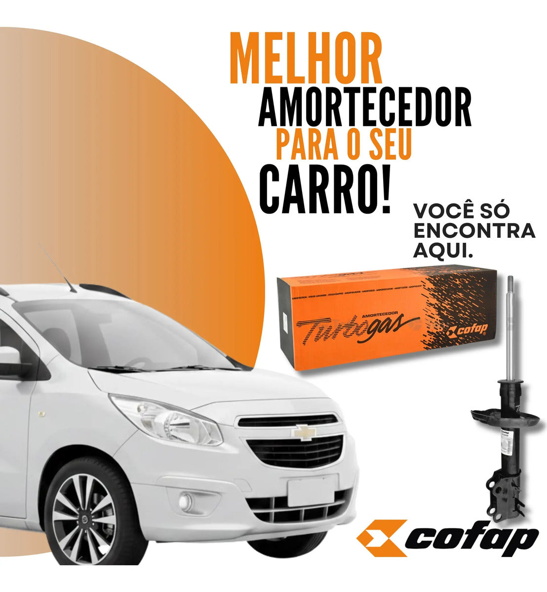 Amortecedor Dianteiro Esquerdo Spin 2015 Cofap Gp30589