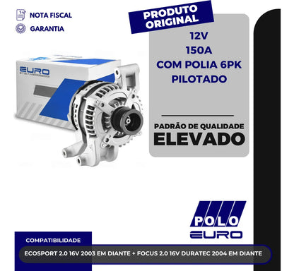 Alternador Ecosport Focus Mondeo 2.0 2004 Até 2021 12v 150a