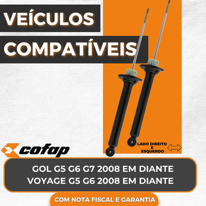 Par Amortecedor Traseiro Cofap Voyage G5 G6 08 Em Diante