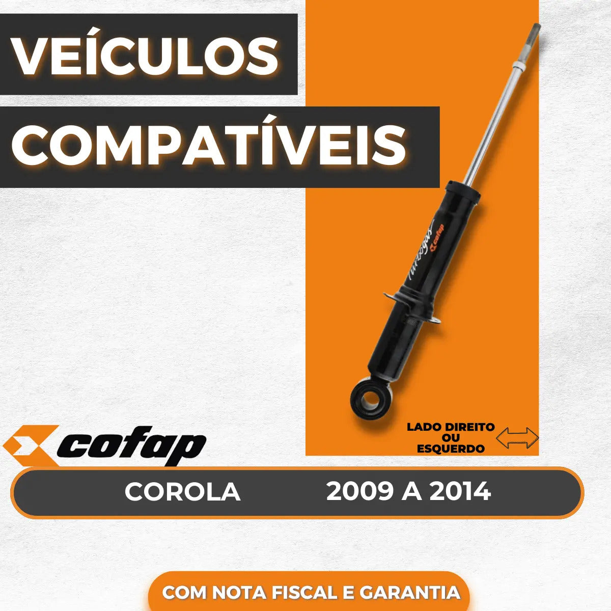 Amortecedor Traseiro Cofap Original Corolla 2011 2012