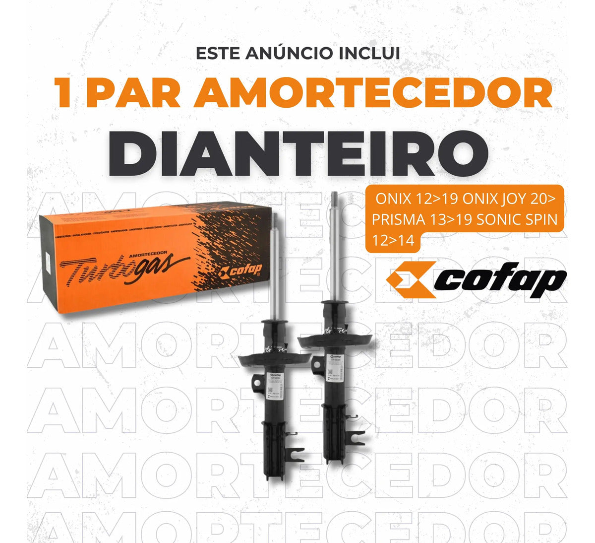 Par Amortecedor Dianteiro Sonic 12-14 Cofap Gp30650 Gp30651