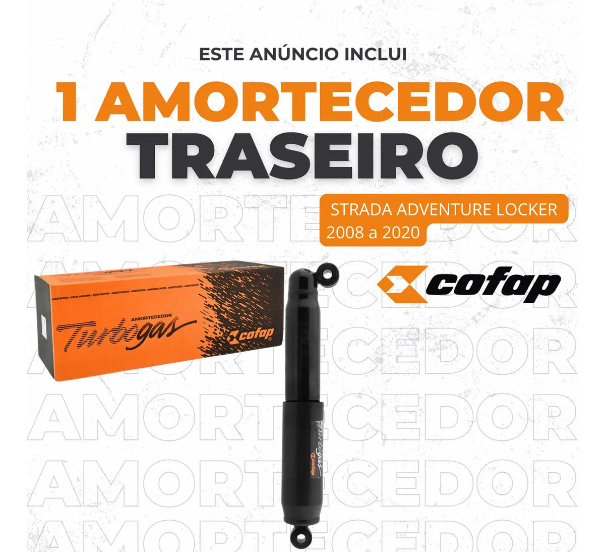 Amortecedor Traseiro Fiat Strada Adventure Locker Cofap
