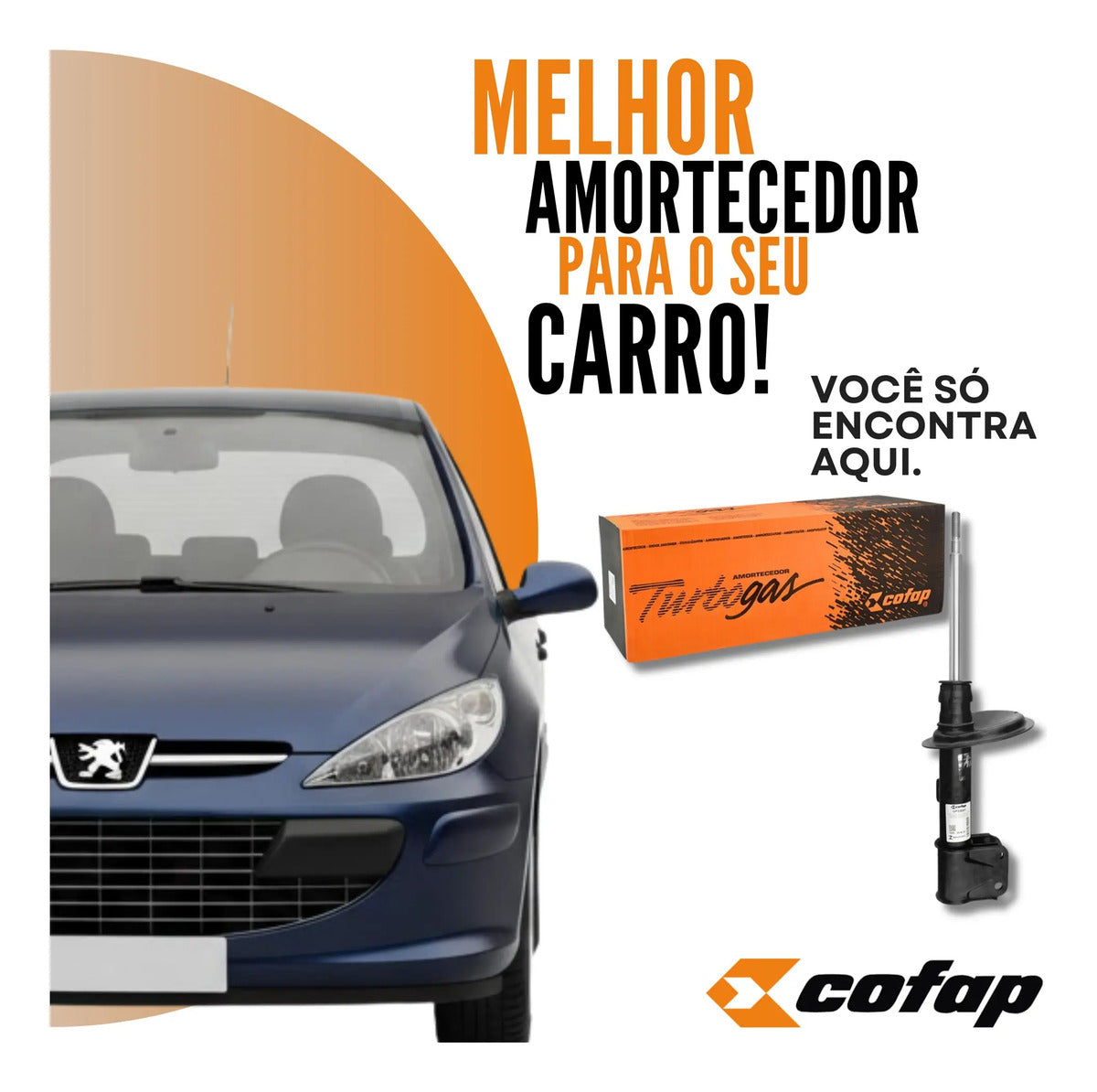 Amortecedor Dianteiro Direito 307 02-12 Cofap Gp32692