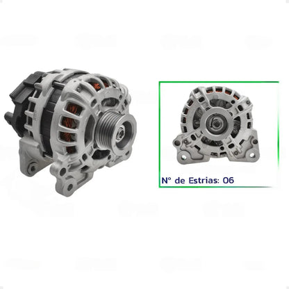 Alternador Up 1.0 2014 A 2021 12v 90a Completo Valeo