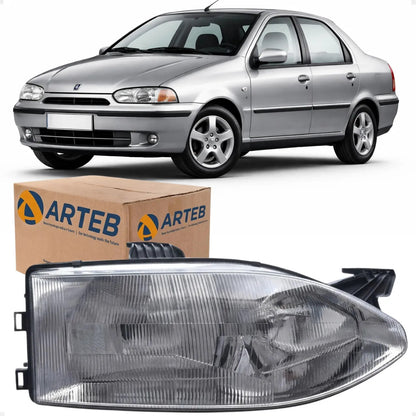 Farol Fiat Siena G1 1996 A 2001 Foco Duplo Arteb