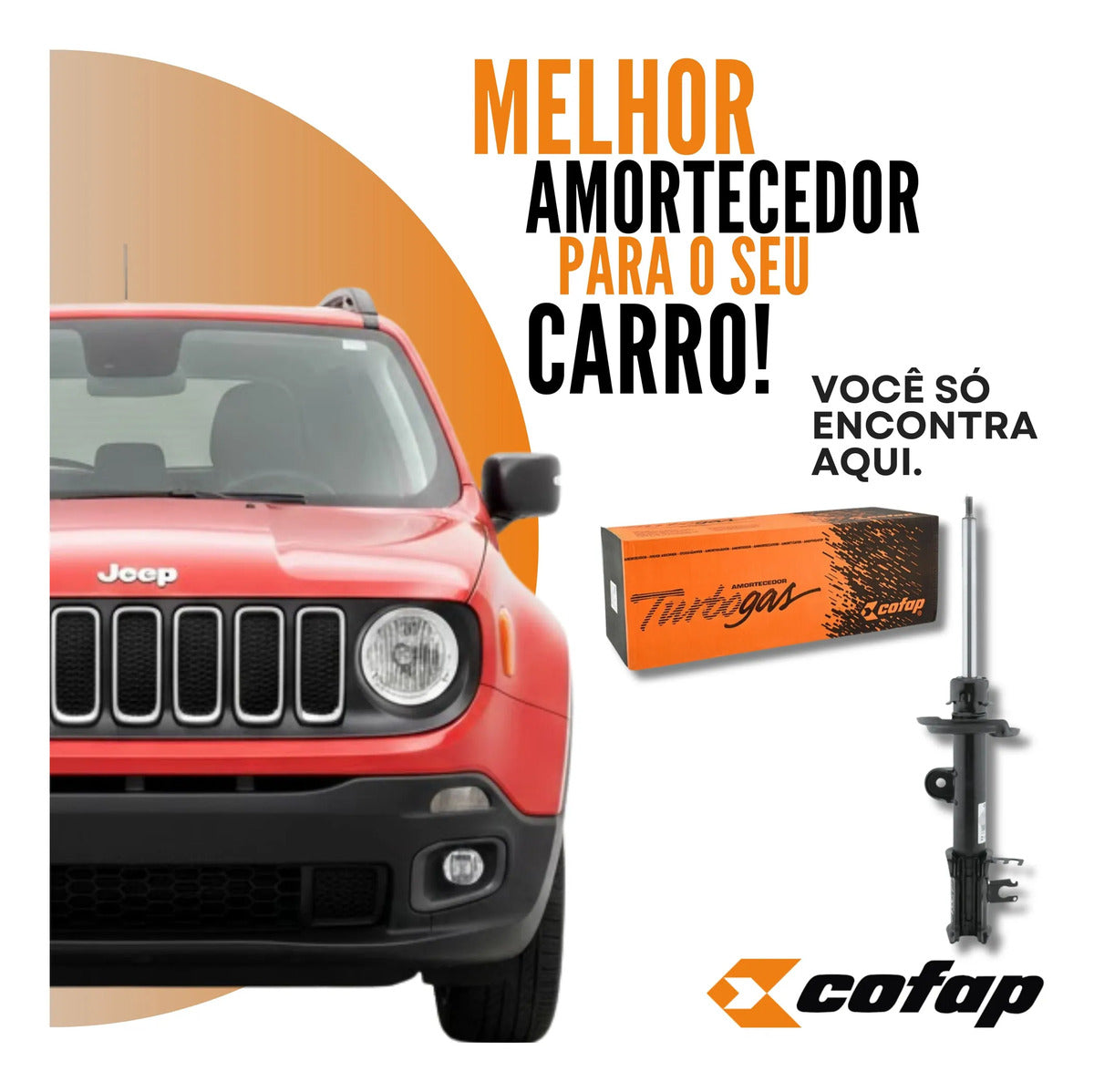 Amortecedor Traseiro Esquerd Renegade 4x2 2015 Cofap Gp33226