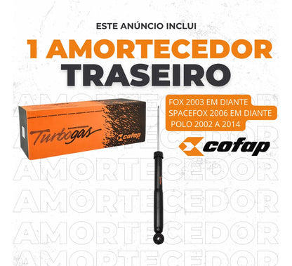 Amortecedor Traseiro Original Cofap Spacefox 2008 2009