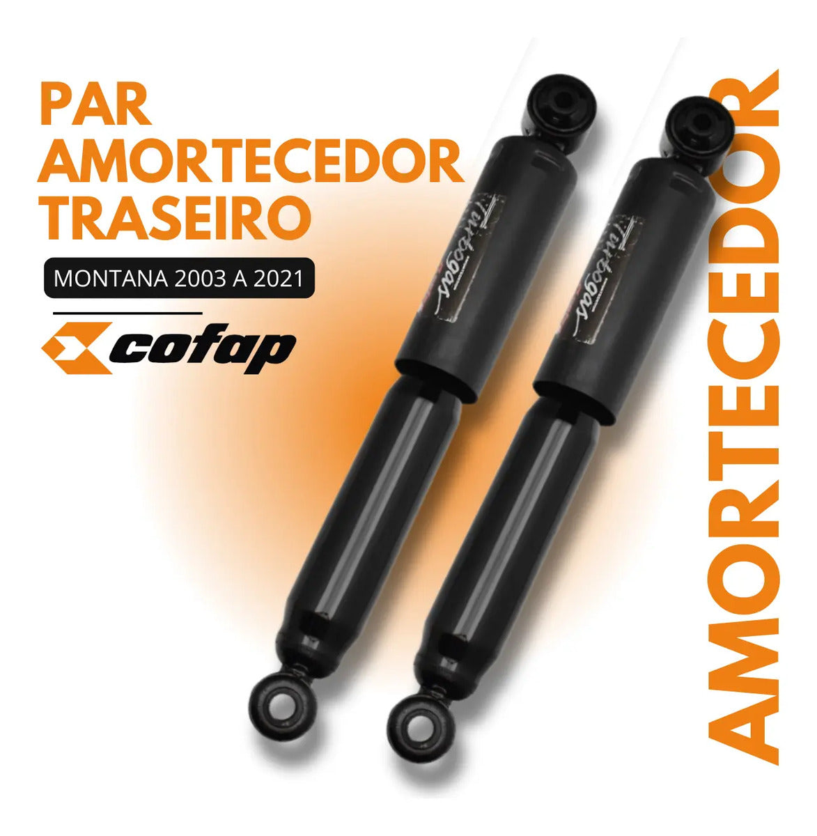 Par Amortecedor Traseiro Montana  2008 A 2019 Cofap