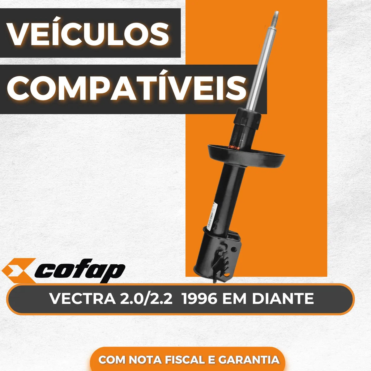 Amortecedor Esquerdo Dianteiro Gm Vectra 1996 A 2005 Cofap