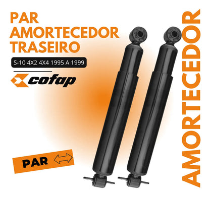 Par Amortecedor Traseiro Original Cofap S10 2.4 2008 A 2012
