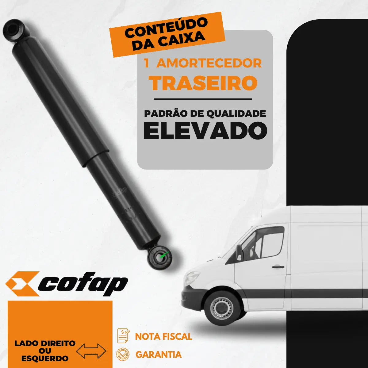 Amortecedor Traseiro Sprinter 310 313 1995 Á 2012 Cofap