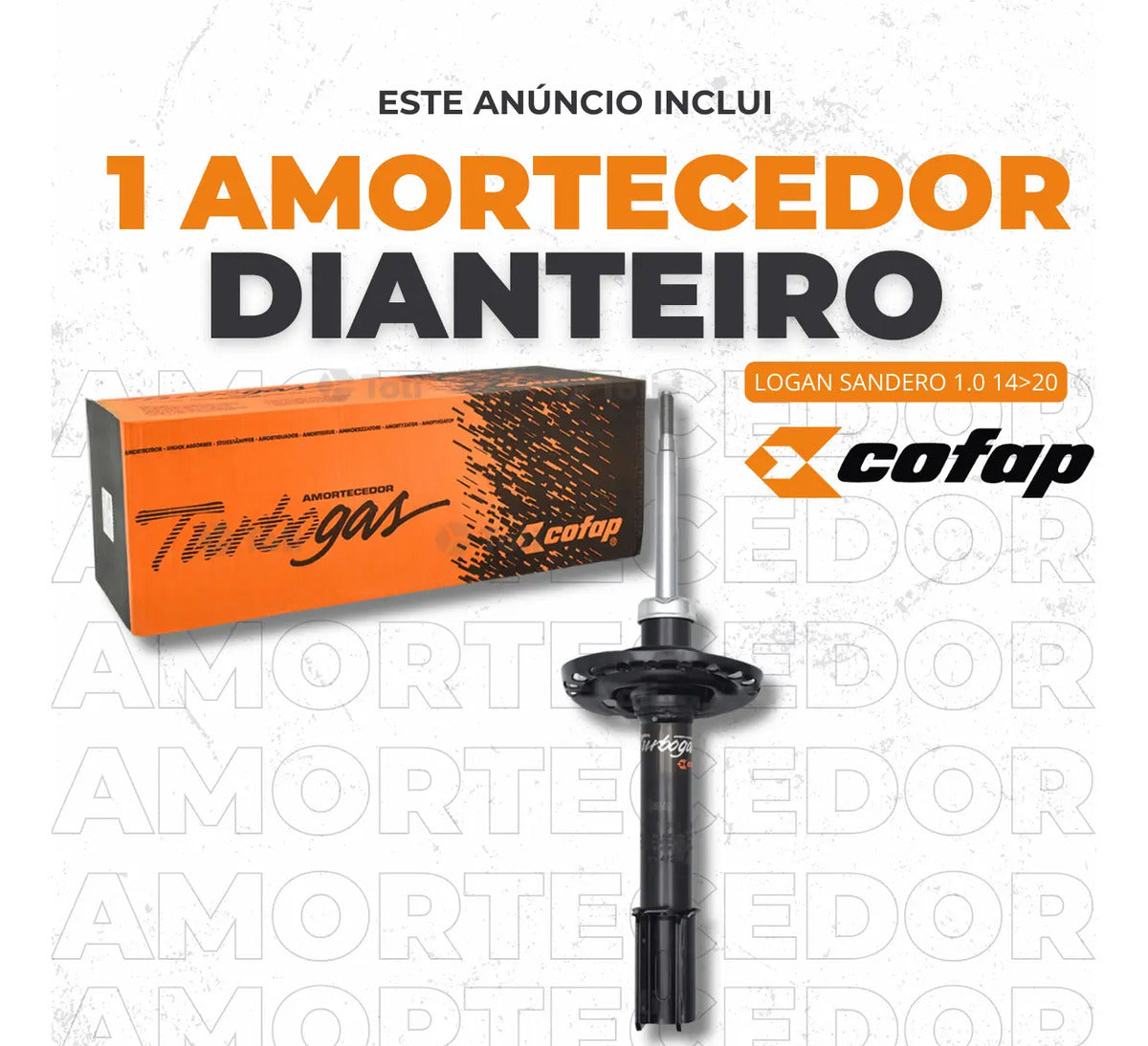 Amortecedor Dianteiro Sandero 1.0 2014 2015 2016 Cofap