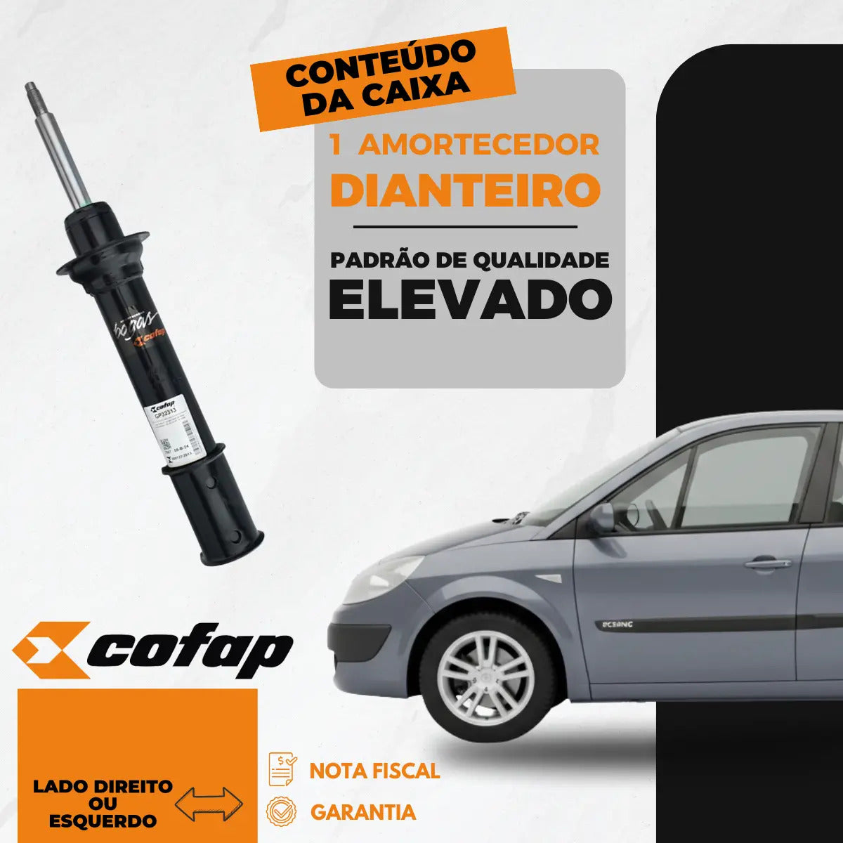 Amortecedor Dianteiro Scenic Todos +99 Cofap Gp32313