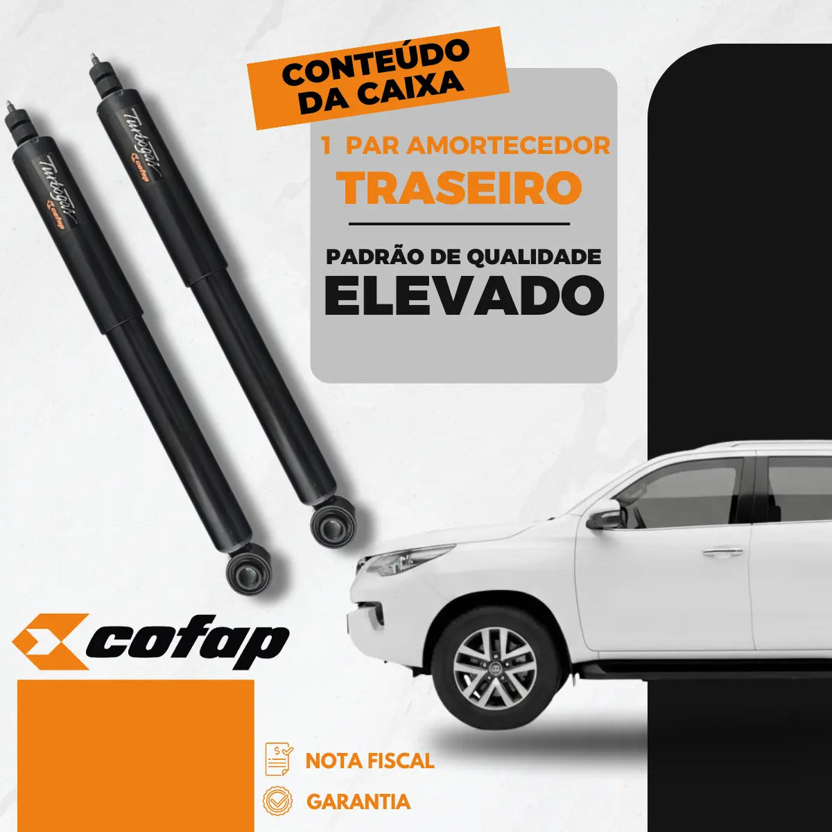 Par Amortecedor Traseiro Hilux Sw4 2016 A 2020 Cofap