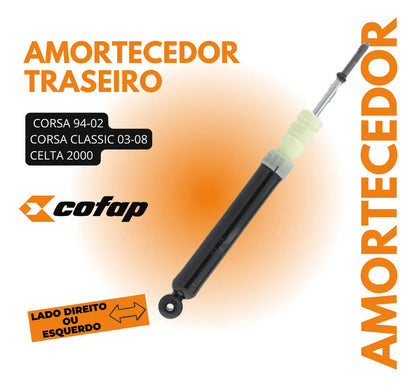Amortecedor Traseiro Gm Corsa Celta Classic Prisma Cofap