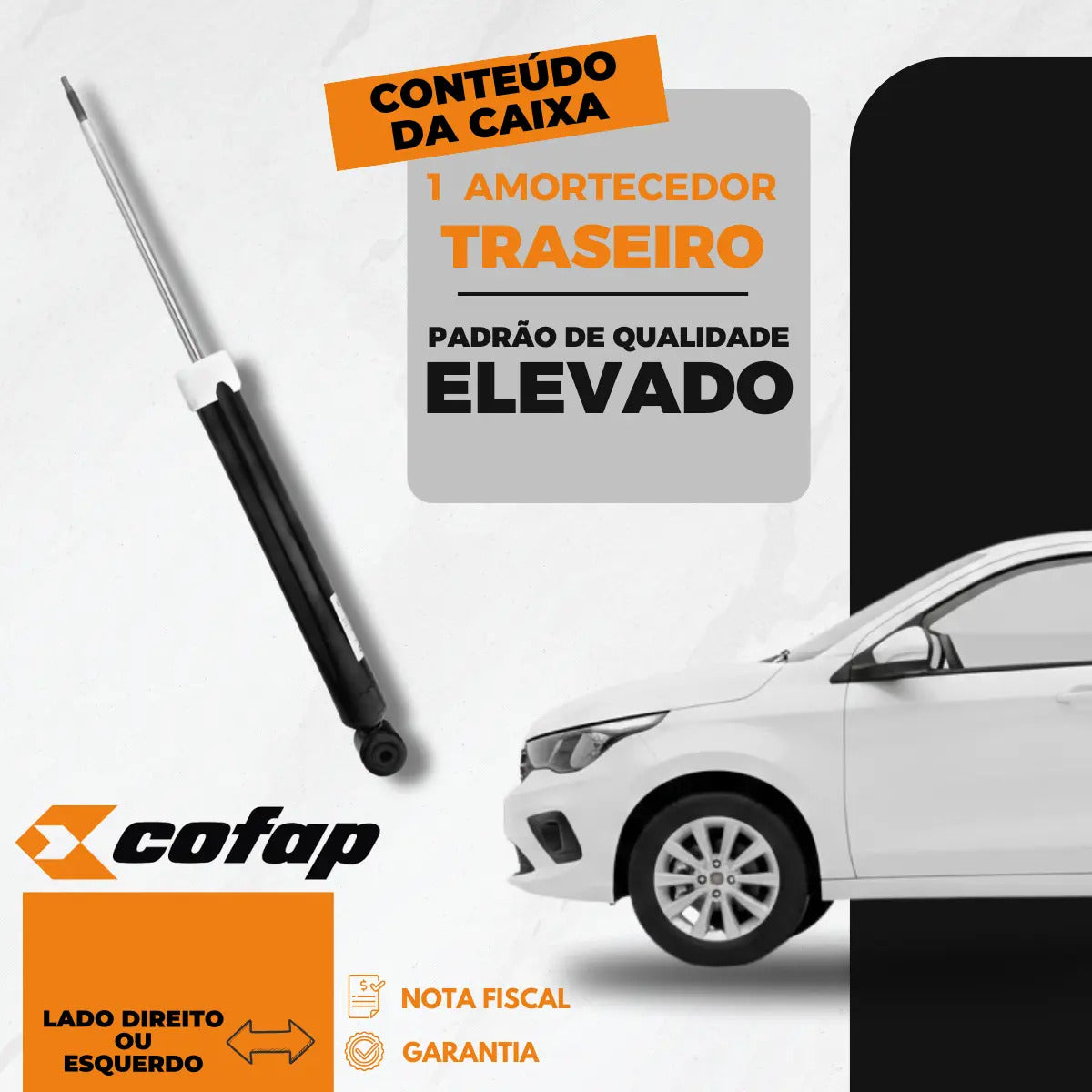 Amortecedor Traseiro Cronos 1.0 6v 1.3 8v 1.8 16v Cofap