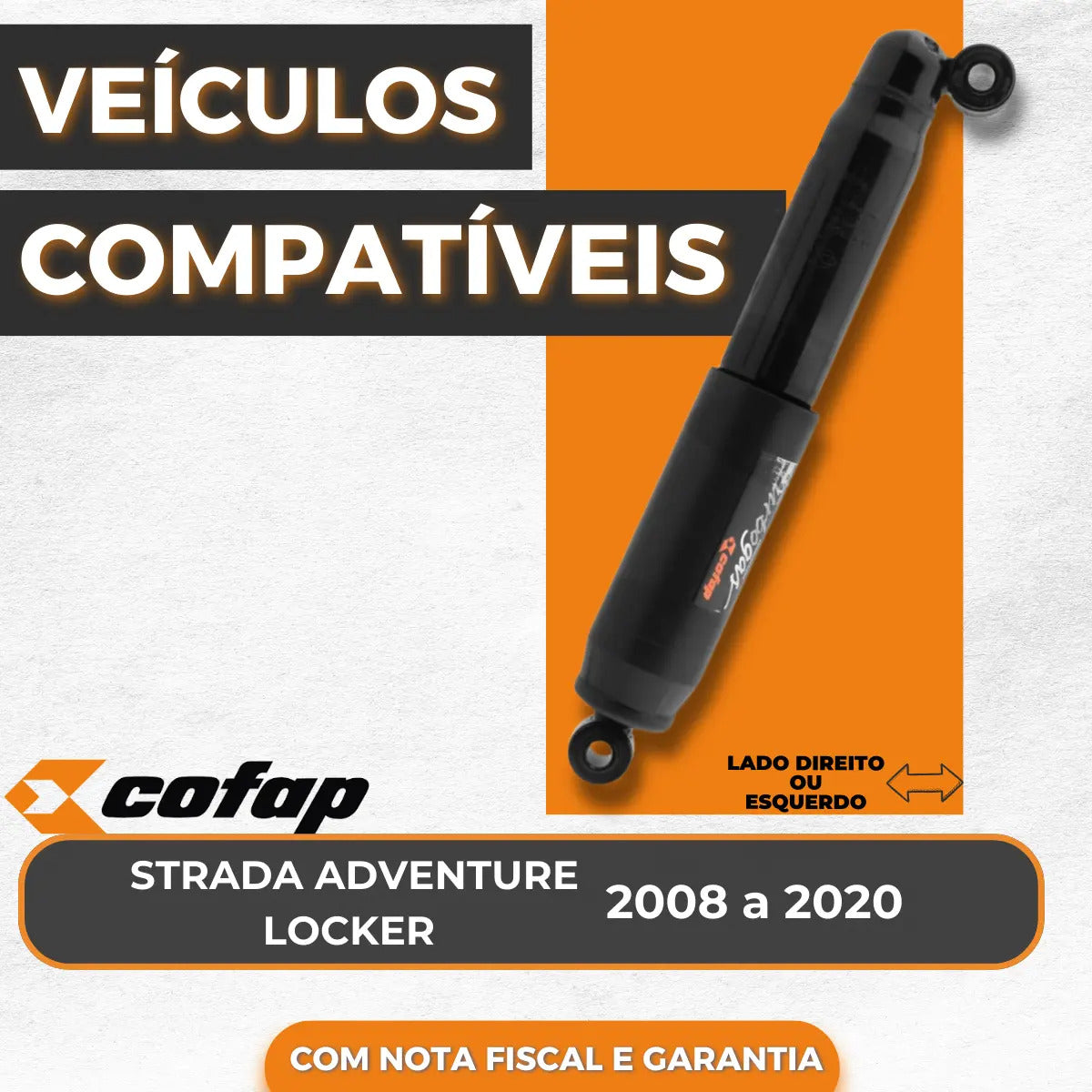 Amortecedor Traseiro Fiat Strada Adventure Locker Cofap